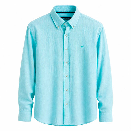 Normal Collar Linen Shirt