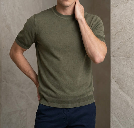 Regular Fit Basic Tee - Green