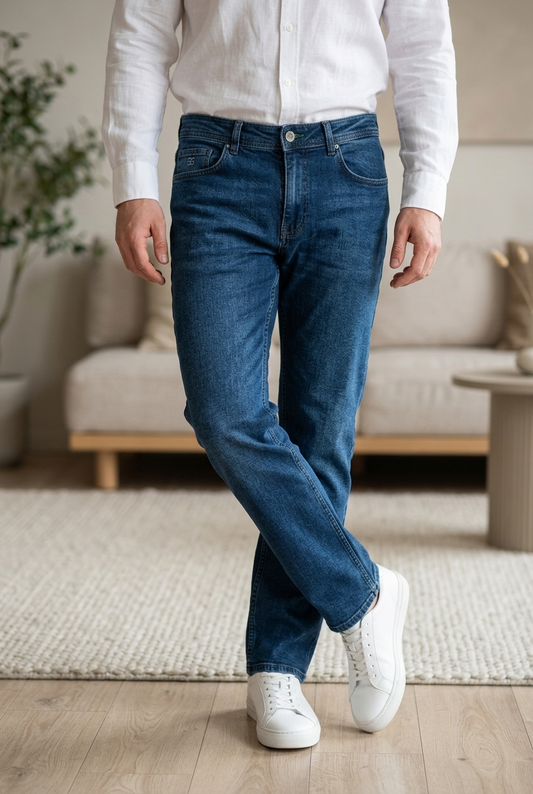 Denim Jeans Black - belted